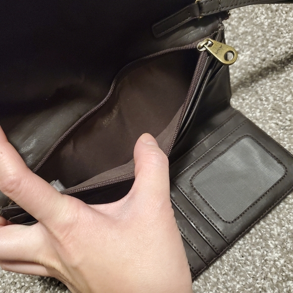 2/$30 like new πMatt and natt vegan leather clutch with metal zipper detailing - Picture 11 of 16